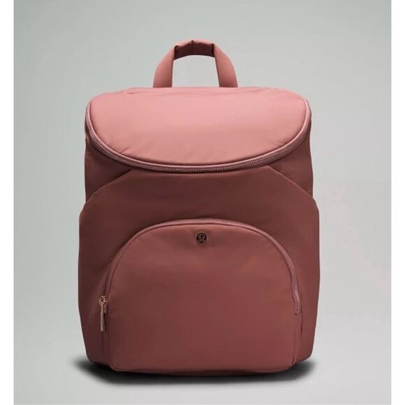 lululemon athletica Handbags - NWT Lululemon New Parent Backpack 17L Spiced Chai & Rose Gold